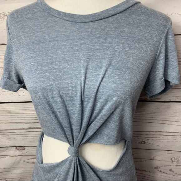 Honey Punch Twist Front T-Shirt Dress - Picture 4 of 7